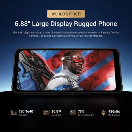Smartphone FOSSIBOT F112 Pro 5G 6.88" 8GB 256GB 7150mAh NFC Dual SIM Android 14 Naranja