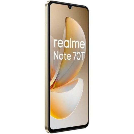 Smartphone realme Note 70T 4GB/128GB 6.74" Batería 6000mAh IA WiFi 5 Android 15 Dorado