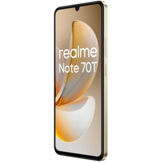 Smartphone realme Note 70T 4GB/128GB 6.74" Batería 6000mAh IA WiFi 5 Android 15 Dorado