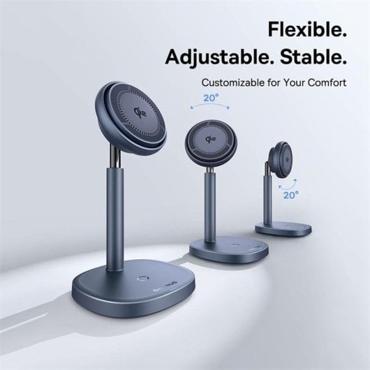 Baseus Orbit 2 Pro Soporte para Smartphone Carga Inalámbrica iPhone Ventilación 20W Gris