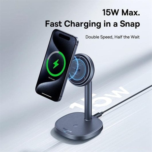 Baseus Orbit 2 Pro Soporte para Smartphone Carga Inalámbrica iPhone Ventilación 20W Gris