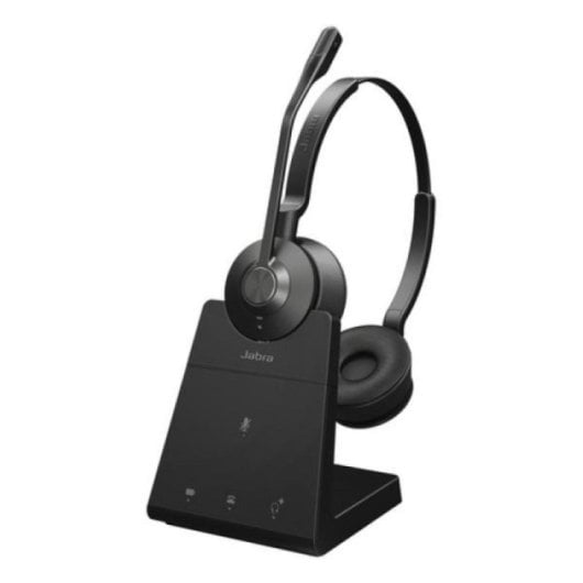 Kabellose Jabra Engage 45 SE Headsets mit Boom-Mikrofon und 150 m Reichweite in Schwarz