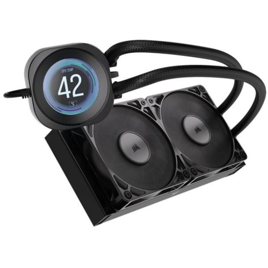 Refrigeración Líquida Corsair Nautilus 240 RS LCD 240mm 2 Ventiladores IPS Negro