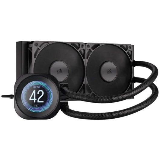 Refrigeración Líquida Corsair Nautilus 240 RS LCD 240mm 2 Ventiladores IPS Negro