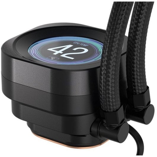 Refrigeración Líquida Corsair Nautilus 240 RS LCD 240mm 2 Ventiladores IPS Negro