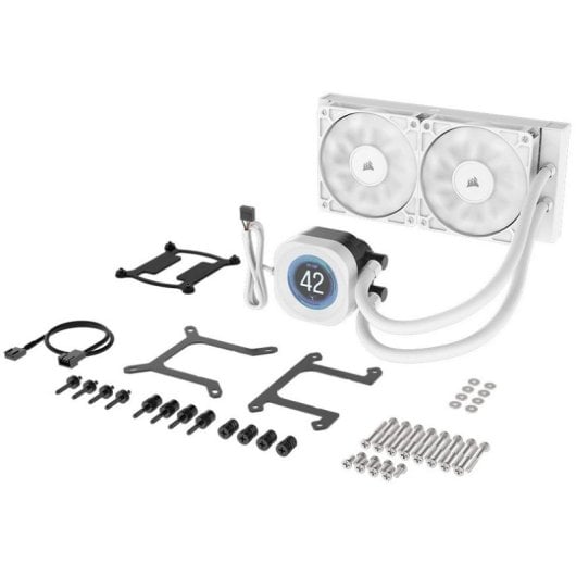 Refrigerazione Liquida Corsair Nautilus 240 RS LCD 240mm 2 Ventole Display IPS Bianco