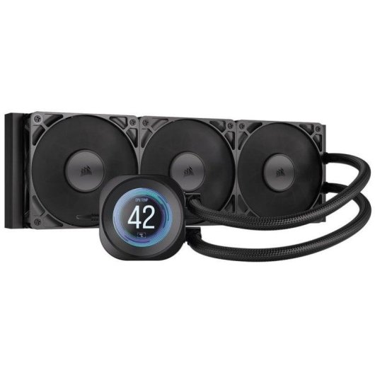 Refrigeracion Liquida Corsair Nautilus 360 RS LCD 360mm 3 Ventiladores PWM Negro