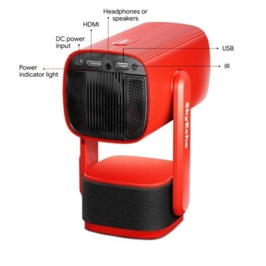 Projecteur SkyEcho FreeONE 720p 350 Lumens 120" LED LCD Android Wi-Fi6 Portable Hi-Fi