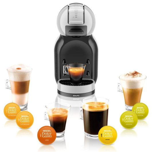 Cafetière Krups Mini Me Dolce Gusto Grise + 3 Boîtes de Capsules (3x16 unités)