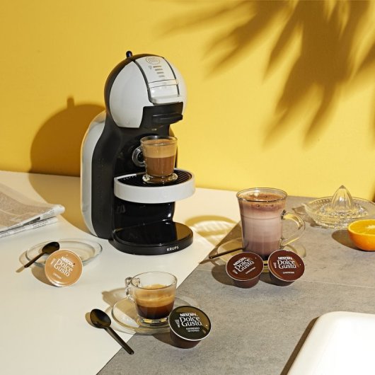 Cafetière Krups Mini Me Dolce Gusto Grise + 3 Boîtes de Capsules (3x16 unités)