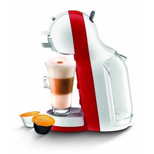DeLonghi EDG 305 Mini Me Cafetera de Cápsulas Dolce Gusto Blanca/Roja + Cápsulas (3x16uds)