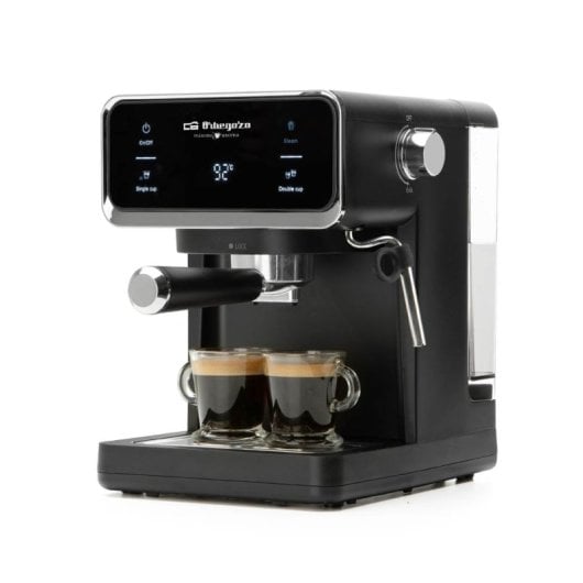 Cafetera Espresso Orbegozo EX 5300 1L 20 bares con vaporizador y panel táctil