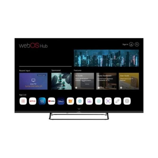 Téléviseur SmartTech 55UW02V 55" 4K UHD D-LED webOS Bluetooth AirPlay HDR10 Dolby Audio