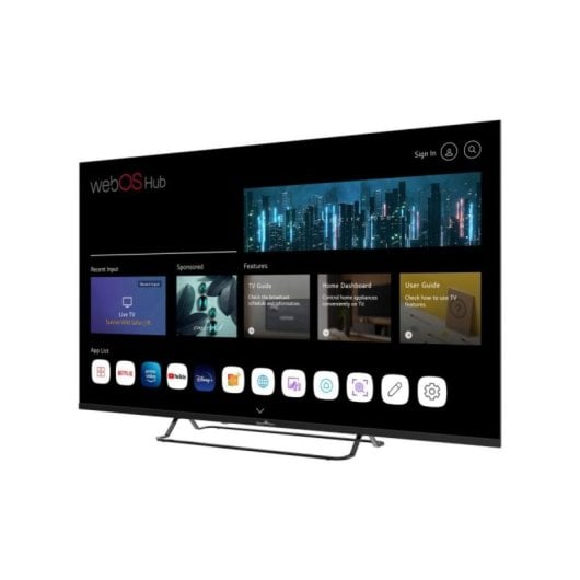 Téléviseur SmartTech 55UW02V 55" 4K UHD D-LED webOS Bluetooth AirPlay HDR10 Dolby Audio