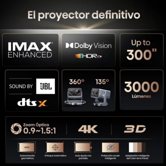 Proiettore C2 Ultra Madrid 4K 3000 Lumen DLP HDR Dolby Vision Zoom Digitale