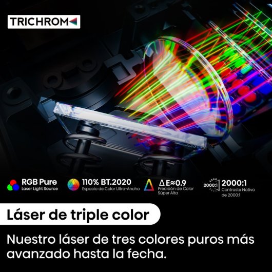 Proyector Hisense 4K 3000 Lúmenes DLP C2 Ultra Madrid Dolby Vision HDR Trichroma