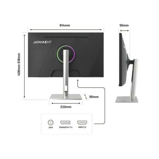 Monitor JAPANNEXT 27" WQHD 2560x1440 300Hz IPS 1ms HDR FreeSync G-Sync