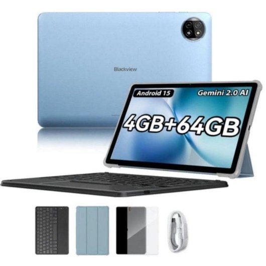 Tablet Blackview TAB 20 WiFi 10,1" 4GB 64GB Azul com Teclado