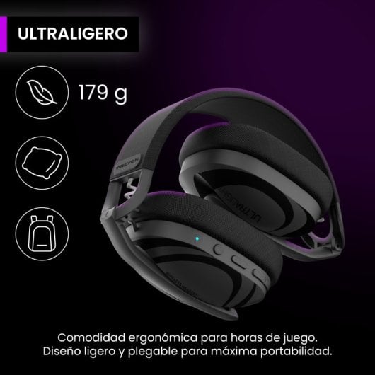 Auriculares Preyon inalámbricos Bluetooth 5.2 y Wireless 2.4 GHz con Cancelación de Ruido y micrófono desmontable