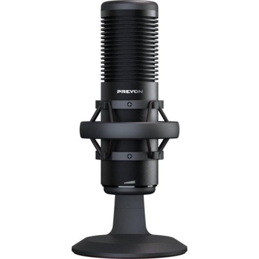 Micrófono PREYON Osprey Scream USB cardioide/omnidireccional con iluminación RGB y shock mount