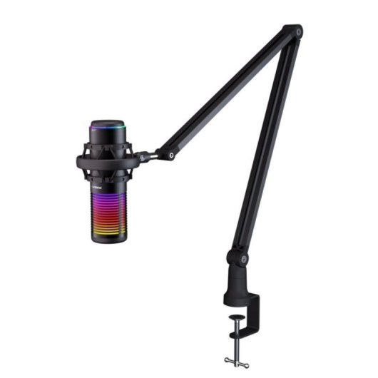 Micrófono PREYON Osprey Scream USB cardioide/omnidireccional con iluminación RGB y shock mount
