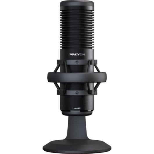 Micrófono PREYON Stork Scream USB cardioide/omnidireccional con shock mount y control de volumen