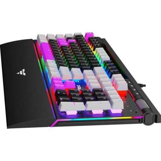 Teclado mecánico PREYON Long Scratch Brown Layout ES RGB reposamuñecas magnético