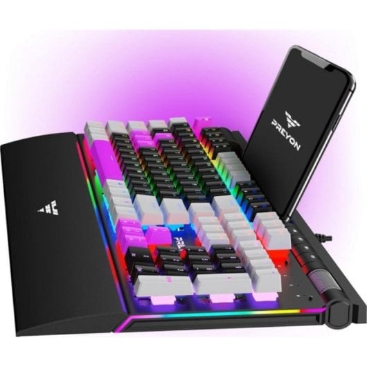 Teclado mecánico PREYON Long Scratch Brown Layout ES RGB reposamuñecas magnético