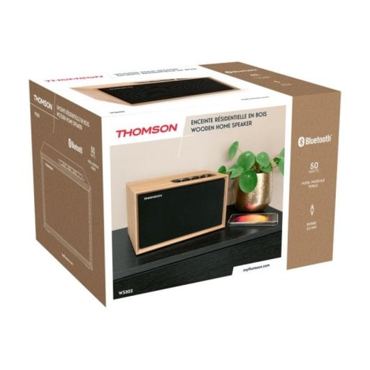 Altavoces Thomson Activos Bluetooth 5.3 50W madera con control de agudos y graves