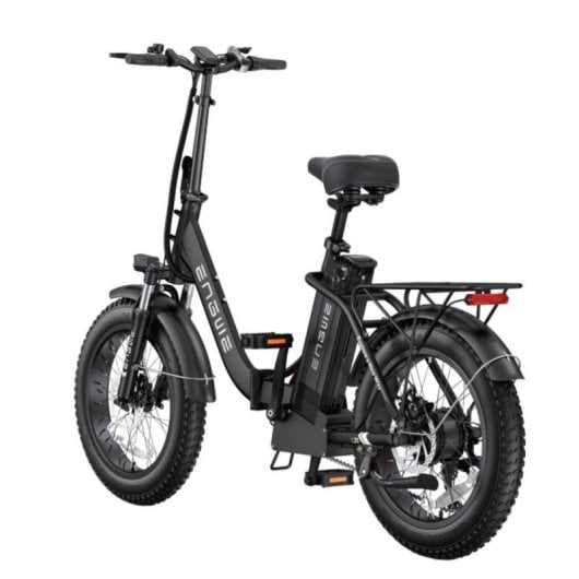 Bicicleta eléctrica plegable ENGWE L20 2.0, motor 1125W, batería 52V 13Ah, autonomía 120km, 20x4.0", 7 velocidades