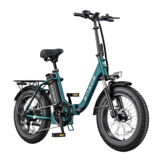 Bicicleta eléctrica plegable ENGWE L20 2.0, motor 750W/1125W pico, batería 52V 13Ah, 75Nm, autonomía 68 millas, 7 veloci