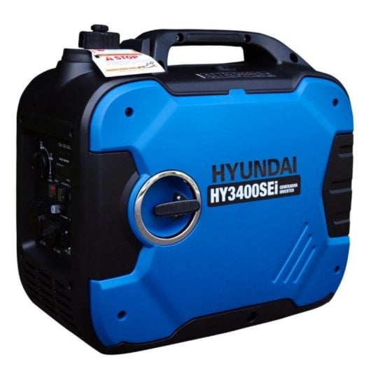 Generador Inverter Gasolina 3,4kW 6HP 163cc 8L Compacto y Silencioso HYUNDAI HY3400SEi