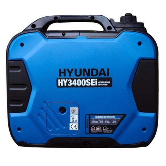 Generador Inverter Gasolina 3,4kW 6HP 163cc 8L Compacto y Silencioso HYUNDAI HY3400SEi
