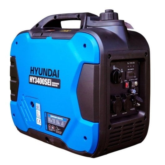 Generador Inverter Gasolina 3,4kW 6HP 163cc 8L Compacto y Silencioso HYUNDAI HY3400SEi