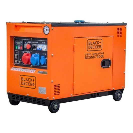 Generador diésel 4 tiempos  ATS, motor inyección directa, alternador cobre, triple enchufe 7,5KVA / 5,4KW