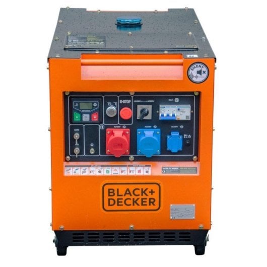 Generador diésel 4 tiempos  ATS, motor inyección directa, alternador cobre, triple enchufe 7,5KVA / 5,4KW