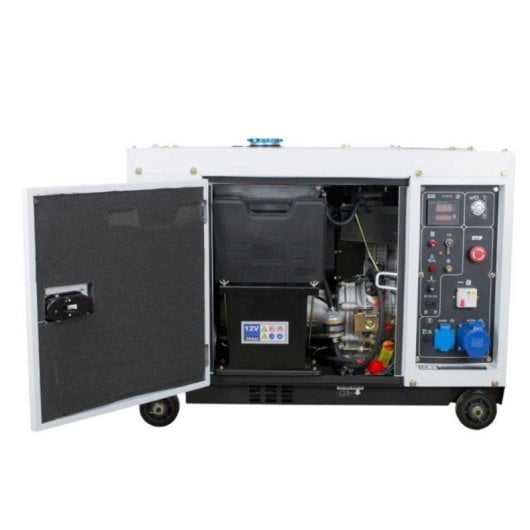 Generador Diésel Silent PRO, Monofásico, Motor 4 Tiempos, Inyección Directa, Doble Base Antivibración 6,3kW