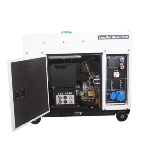 Generador Diésel Silenciado Hyundai DHY6600SE-LRS 5kW arranque automático depósito 28L AVR 5,3 kW
