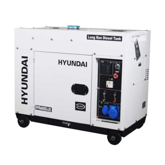 Generador Diésel Silenciado Hyundai DHY6600SE-LRS 5kW arranque automático depósito 28L AVR 5,3 kW