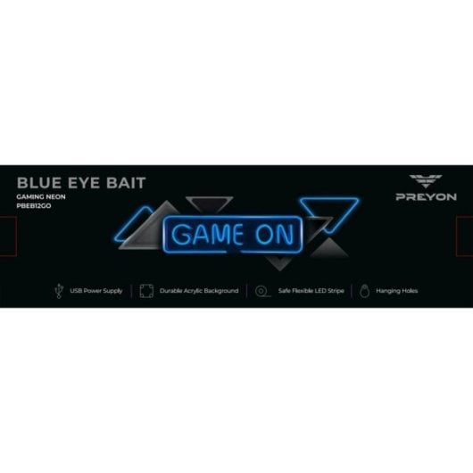 Iluminación LED Neón PREYON Blue Eye Bait 400x16x120mm USB Azul Game On Gaming