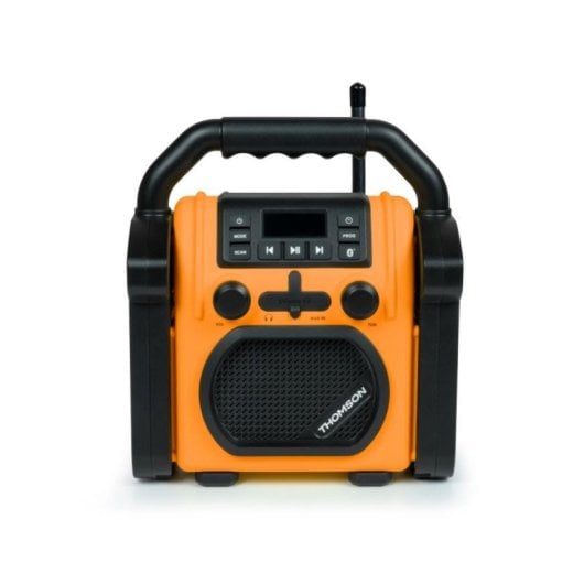 Radio de chantier FM avec Bluetooth, 30W, écran LED, IPX54, portable, 230V/6 piles LR14