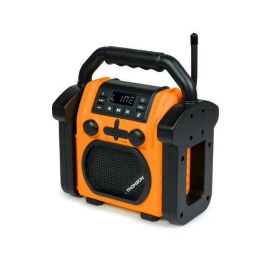 Radio de chantier FM avec Bluetooth, 30W, écran LED, IPX54, portable, 230V/6 piles LR14