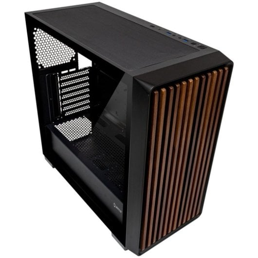 UNYKAch Revelat Caixa E-ATX Vidro Temperado USB-C 3.0 Preta/Madeira