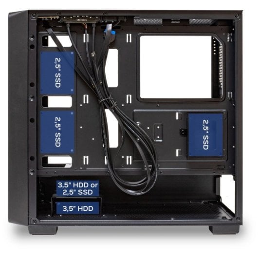 UNYKAch Revelat Caixa E-ATX Vidro Temperado USB-C 3.0 Preta/Madeira