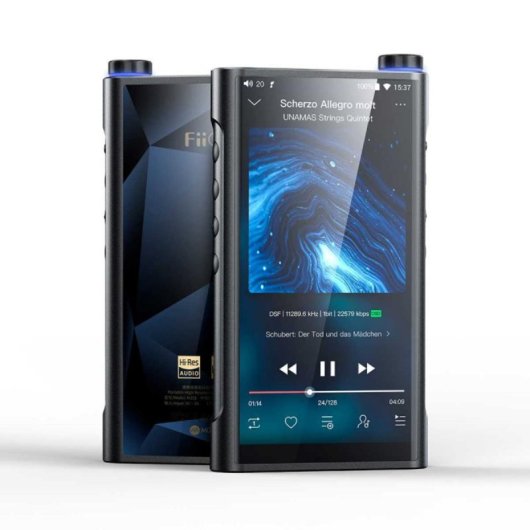 FiiO M15s Hi-Res Player 64GB Akku 6200mAh Bluetooth 5.0 Android 10 Schwarz