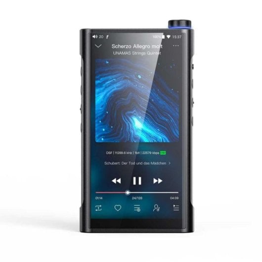 FiiO M15s Hi-Res Player 64GB Akku 6200mAh Bluetooth 5.0 Android 10 Schwarz