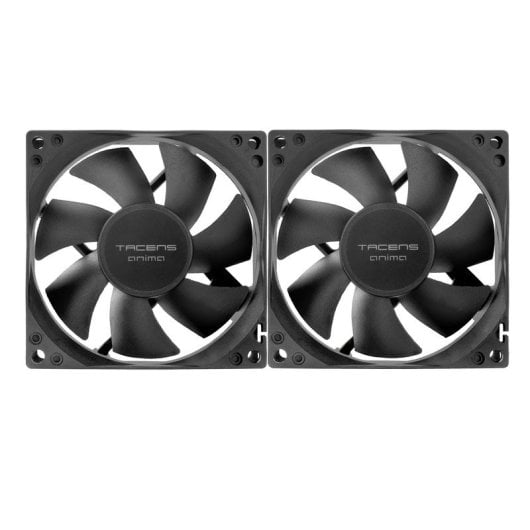 Tacens Anima Af8x2 Kit 2x Ventiladores 80mm Ultrasilenciosos Rdamientos Fluxus Negro