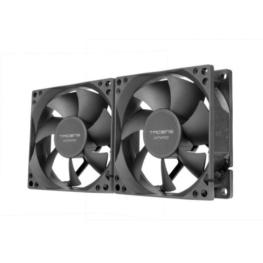 Tacens Anima Af8x2 Kit 2x Ventiladores 80mm Ultrasilenciosos Rdamientos Fluxus Negro