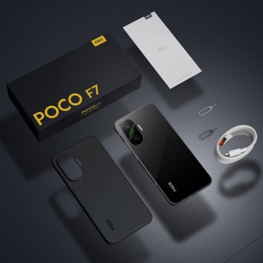 Xiaomi POCO F7 5G Smartphone 12 Go RAM 512 Go Écran AMOLED 6,83" Snapdragon 8s Gen 4 6500 mAh 90 W Noir