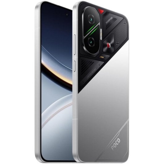 Smartphone Xiaomi POCO F7 5G 12 GB de RAM, 512 GB, 6,83" AMOLED, Snapdragon 8s Gen 4, 6500 mAh, 90 W, Prata